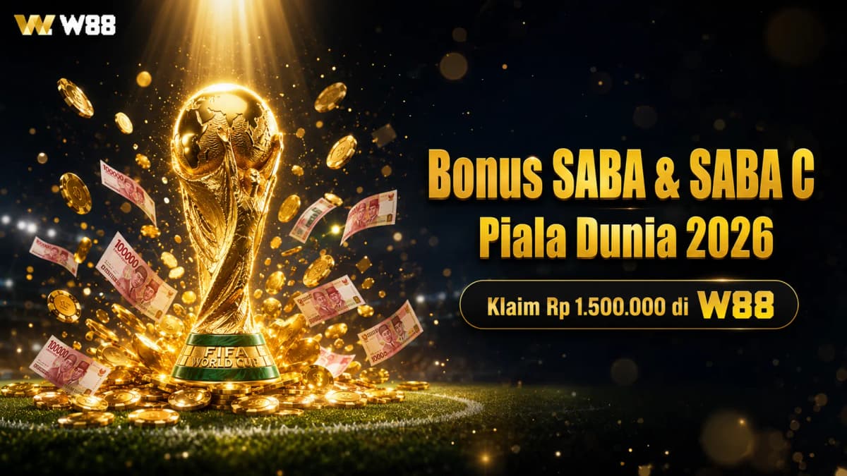 Bonus SABA & SABA C Piala Dunia 2026 — Klaim Hingga Rp 1.500.000 di W88