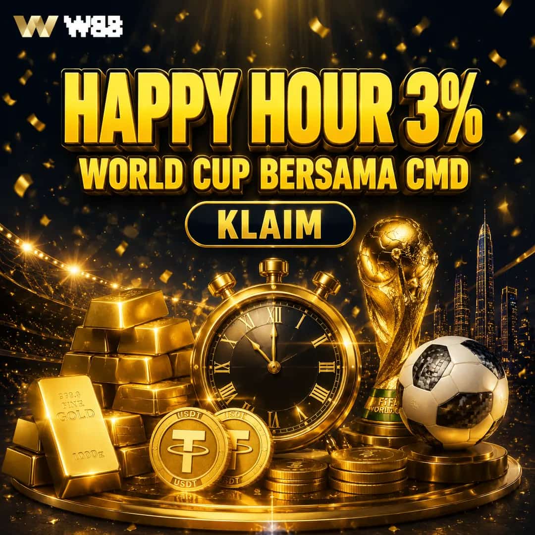 HAPPY HOUR WORLD CUP 2026 – BONUS 3% BERSAMA CMD